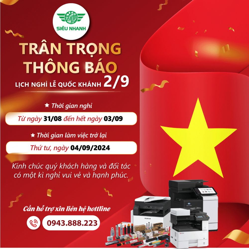 Thông Báo Lịch nghỉ lễ quốc khánh 2.9