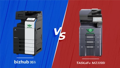 Konica Minolta Bizhub 361i vs Kyocera Taskalfa MZ3200i Đâu là chiến binh văn phòng dành cho bạn?