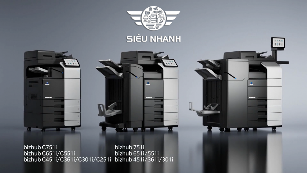 Siêu Nhanh đại lý uỷ quyền Konica Minolta cập nhật thông tin dòng máy in đa chức năng bizhub i-Series thế hệ mới 2024