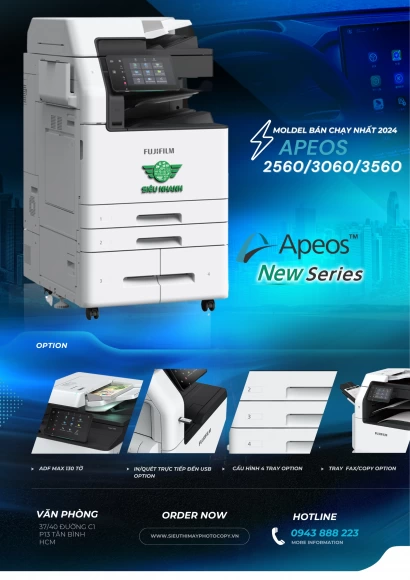 Hướng dẫn copy trên máy Fujifilm Apeos 356030602560