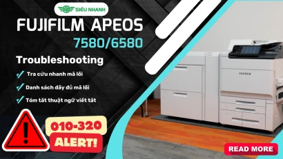 Sửa lỗi máy Fujifilm Apeos 75806580 Tra cứu sự cố mã lỗi Full