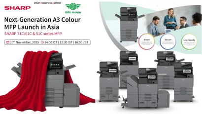 Sự Kiện Ra Mắt Dòng Máy In Đa Năng SHARP Thế Hệ Mới Tại Châu Á
