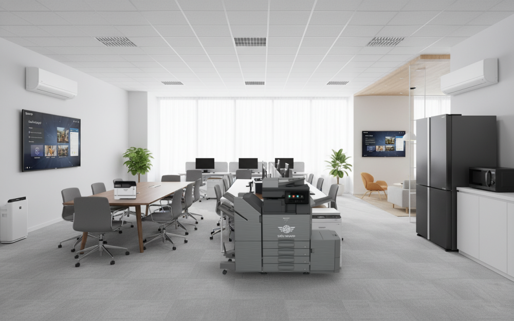 Hệ sinh thái Sharp Giải pháp xây dựng văn phòng mới nâng tầm không gian làm việc hiện đại