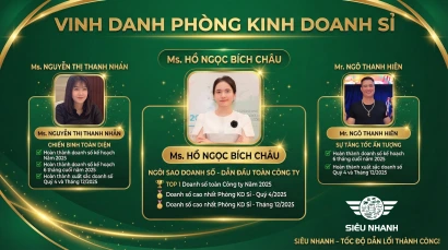 VINH DANH CÁC CHIẾN BINH KINH DOANH XUẤT SẮC NĂM 2025