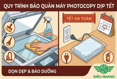 Bảo Dưỡng Máy Photocopy Nghỉ Tết Quy Trình Dọn Dẹp, Bảo Quản & An Toàn PCCC Chuẩn Nhất