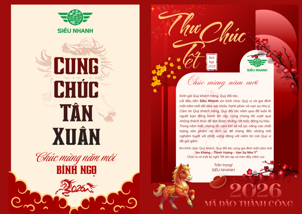Thư Chúc Tết Bính Ngọ 2026 Kính Chúc Quý Khách Hàng & Đối Tác Mã Đáo Thành Công