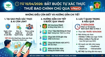 Cách tự xác thực thuê bao chính chủ qua VNeID từ 1542026