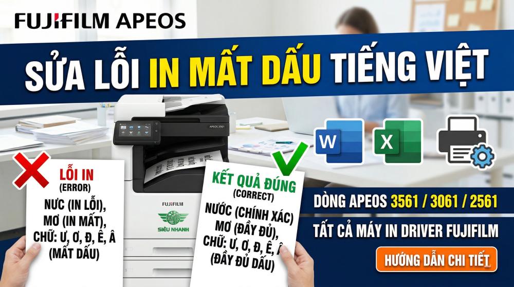 Khắc phục lỗi Bản in Word, Excel mất các ký tự đặc biệt của tiếng Việt như ư, ơ, v.v