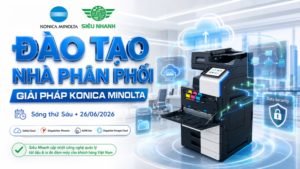 Sự Kiện Siêu Nhanh Tham Dự Đào Tạo Nhà Phân Phối Konica Minolta Đột Phá Năng Suất Với Giải Pháp In Ấn Đám Mây