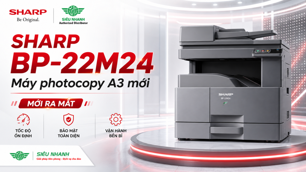Sharp BP-22M24 Siêu phẩm A3 mới đã chuyển mình mạnh mẽ thế nào so với model tiền nhiệm?