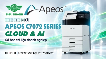Fujifilm Apeos C7072 Series Máy photocopy A3 màu bước vào thời đại Cloud và AI