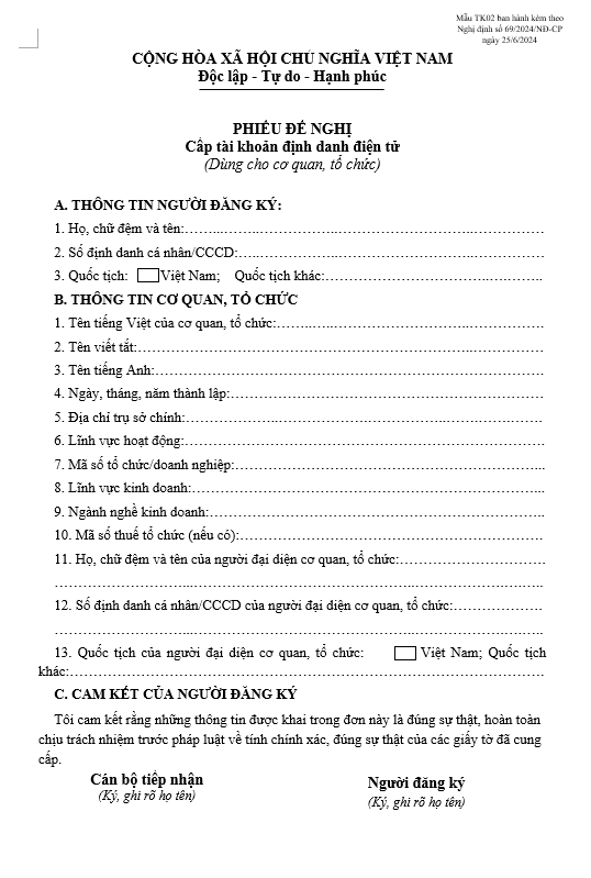 Hướng Dẫn Đăng Ký VNeID Cho Doanh Nghiệp Theo Nghị Định 692024NĐ-CP