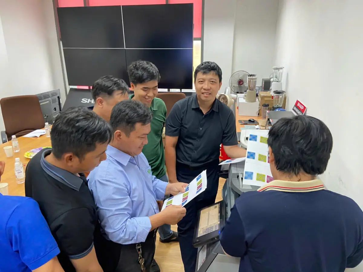 Nâng Cao Chuyên Môn, Đón Đầu Công Nghệ Siêu Nhanh Hoàn Thành Xuất Sắc Khóa Đào Tạo Kỹ Thuật Dòng Máy Sharp BP-50C Series Mới Nhất
