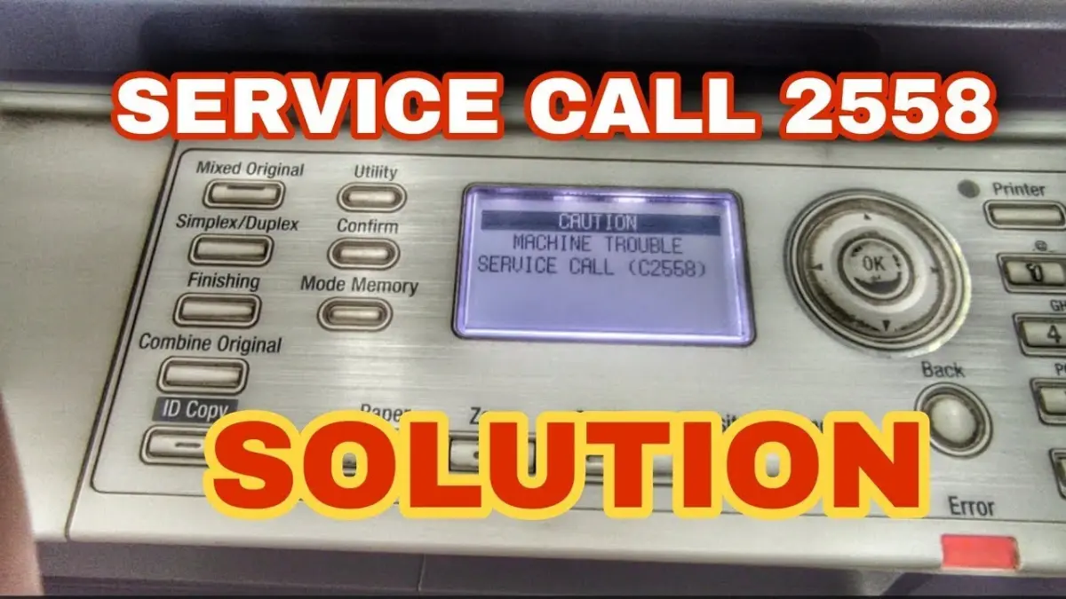 Tổng hợp mã lỗi Bizhub 205i225i - Cách xử lí một số mã lỗi thường gặp