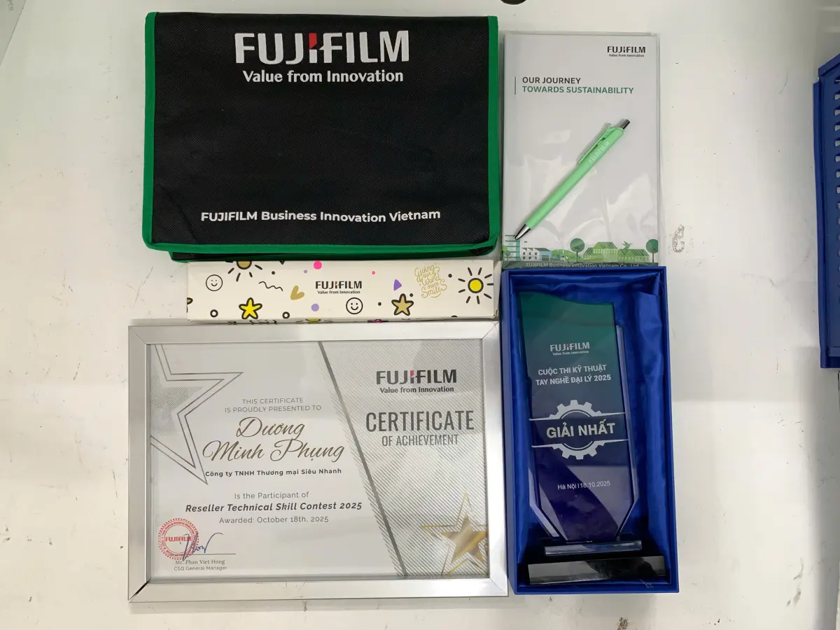 SIÊU NHANH XUẤT SẮC GIÀNH GIẢI NHẤT CUỘC THI TAY NGHỀ KỸ THUẬT FUJIFILM 2025