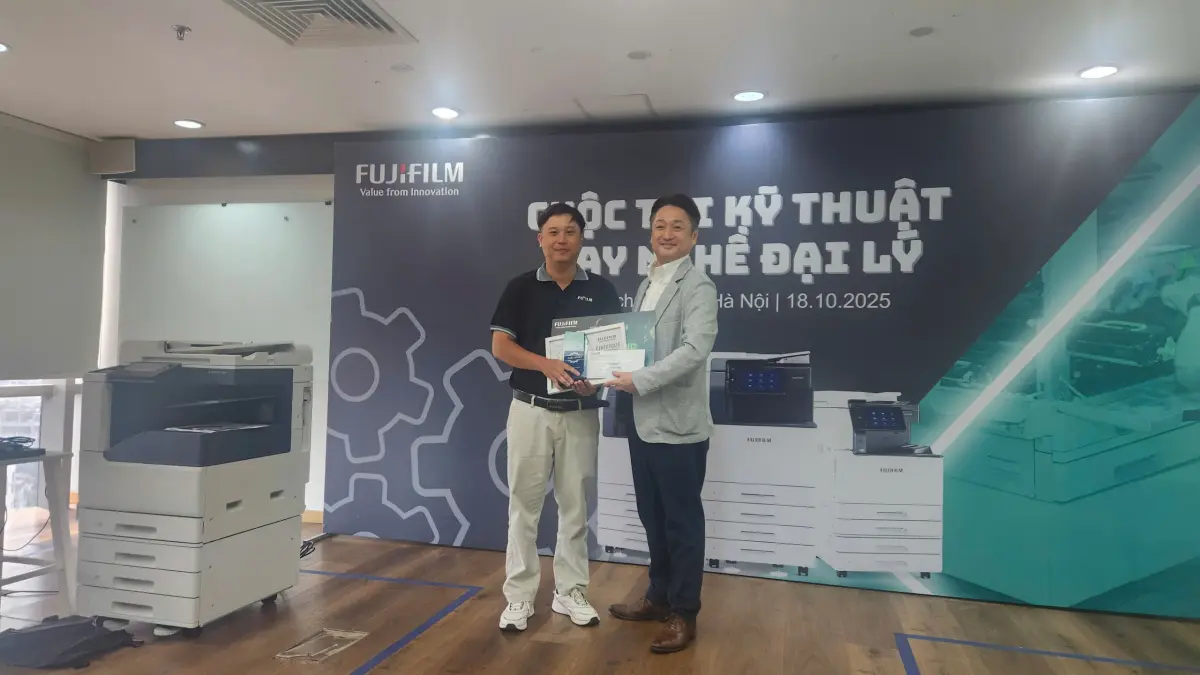 SIÊU NHANH XUẤT SẮC GIÀNH GIẢI NHẤT CUỘC THI TAY NGHỀ KỸ THUẬT FUJIFILM 2025