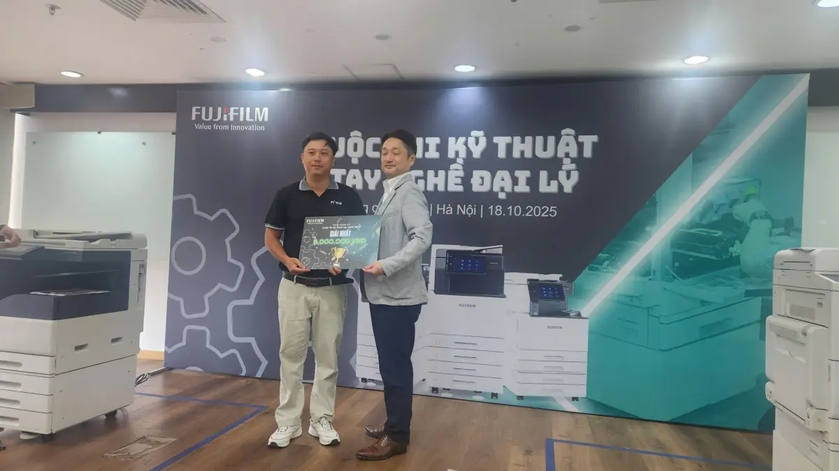 SIÊU NHANH XUẤT SẮC GIÀNH GIẢI NHẤT CUỘC THI TAY NGHỀ KỸ THUẬT FUJIFILM 2025