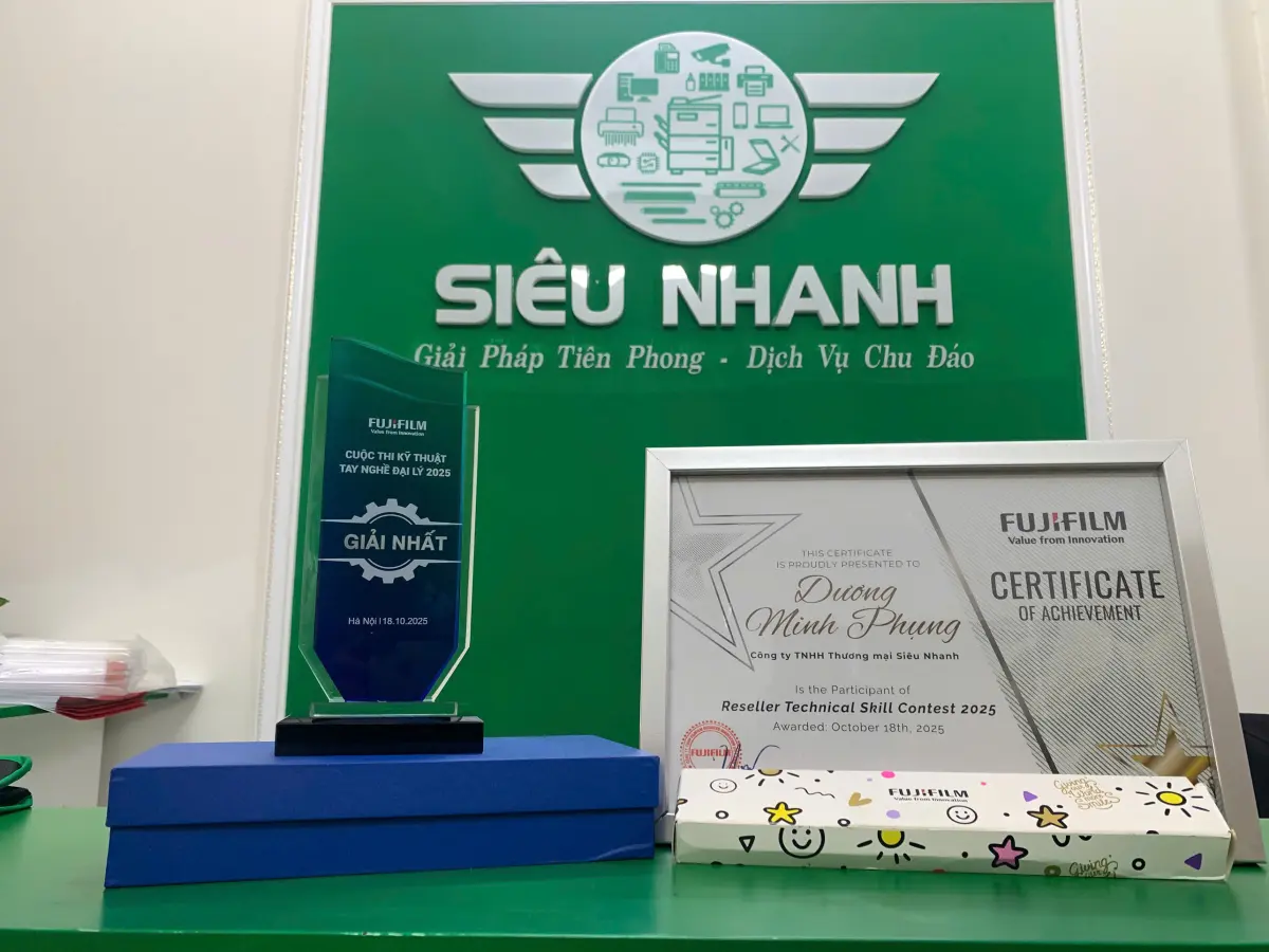 SIÊU NHANH XUẤT SẮC GIÀNH GIẢI NHẤT CUỘC THI TAY NGHỀ KỸ THUẬT FUJIFILM 2025