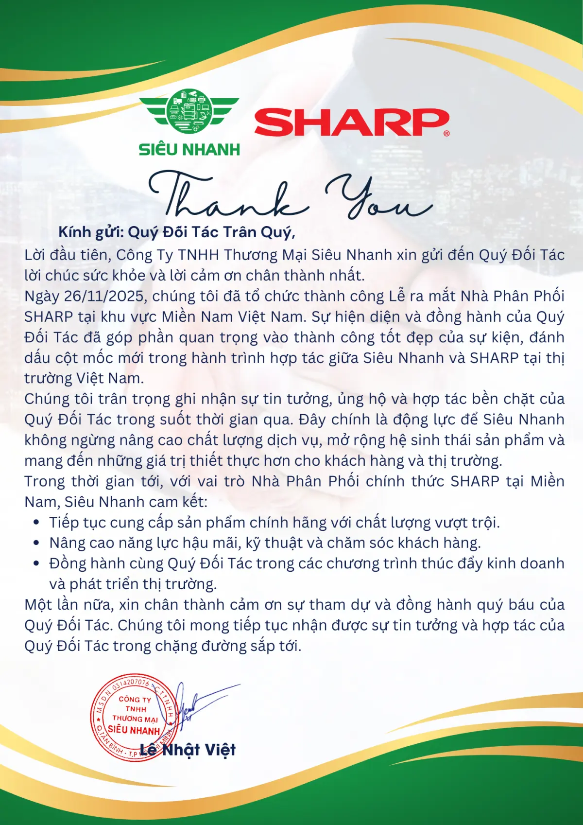 Recap Lễ Ra Mắt Nhà Phân Phối Sharp Miền Nam Lời Tri Ân Sâu Sắc Từ Siêu Nhanh