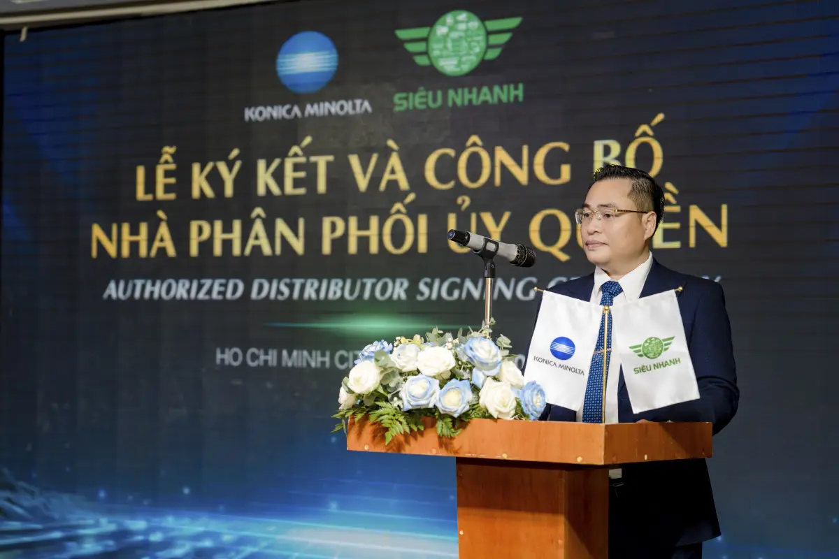 THƯ CẢM ƠN SỰ KIỆN RA MẮT NHÀ PHÂN PHỐI KONICA MINOLTA MIỀN NAM THÀNH CÔNG TỐT ĐẸP