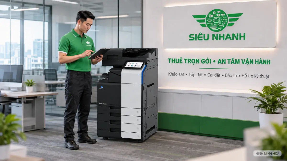 Thuê Máy Màu Photocopy Konica Minolta bizhub C301i Trọn Gói