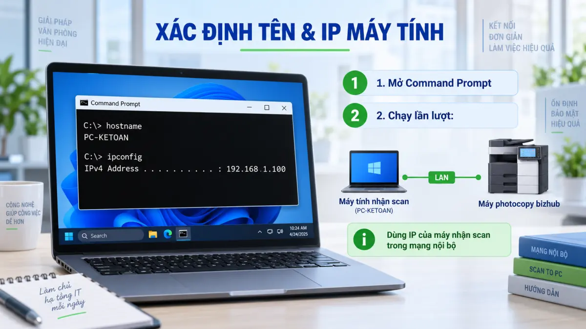 Cách cài đặt Scan SMB Bizhub Series (Scan-to-Folder)