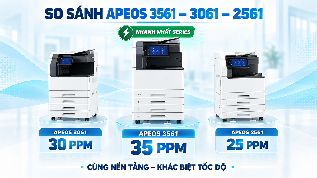 Máy Photocopy Trắng Đen FUJIFILM Apeos 3561 mới 100%