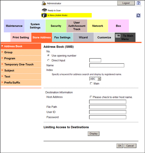 Cách cài đặt Scan SMB Bizhub Series (Scan-to-Folder)